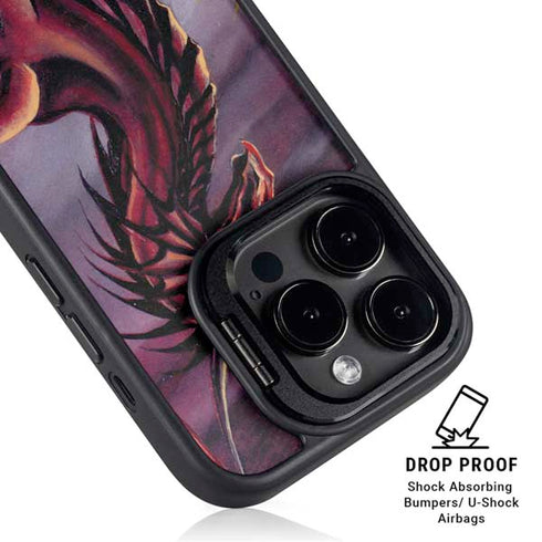 Ruth Thompson Red Dragon by Ruth Thompson iPhone 16 Pro Kickstand Case